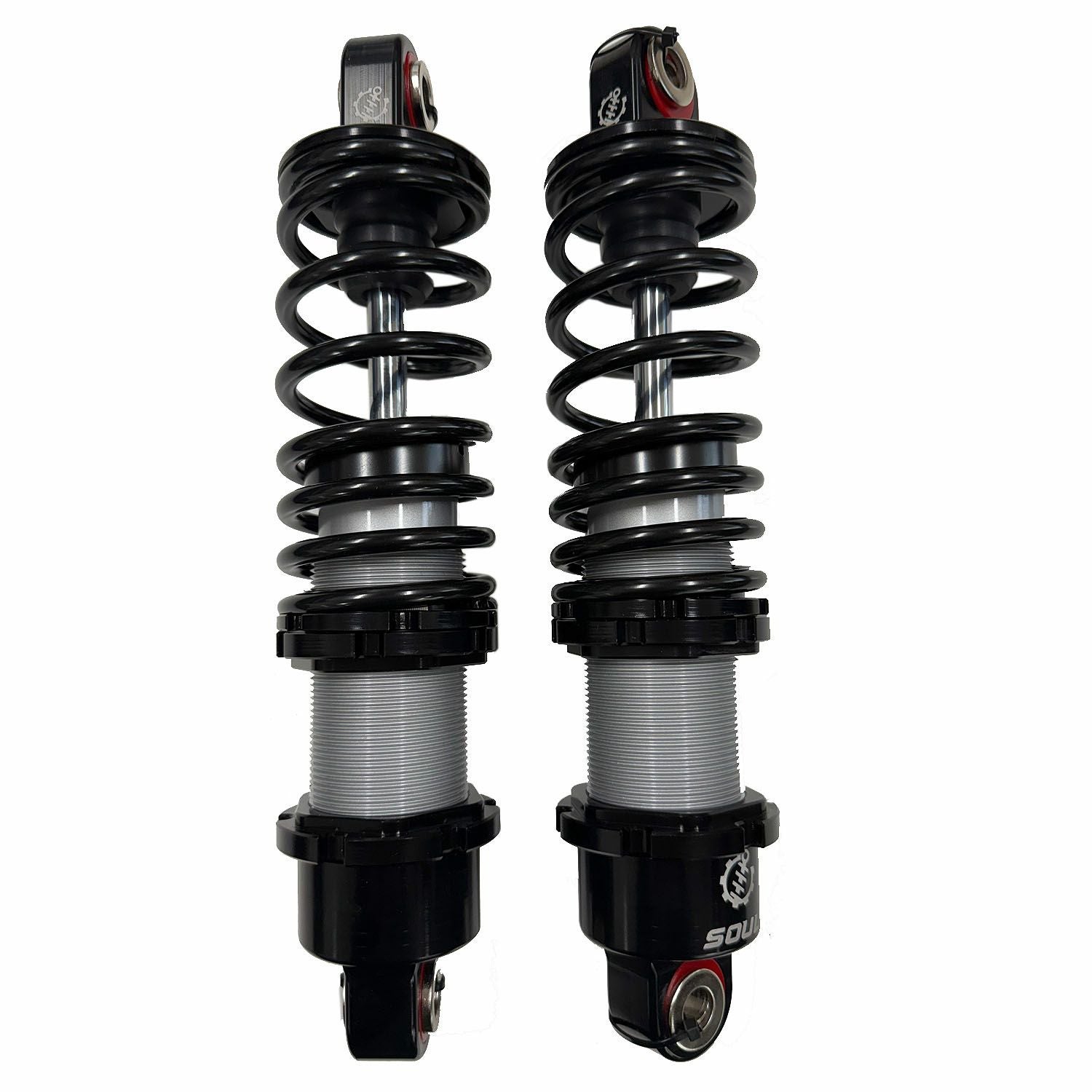 Drag Specialties 車高調節サスペンション ハード ブラック 11インチ