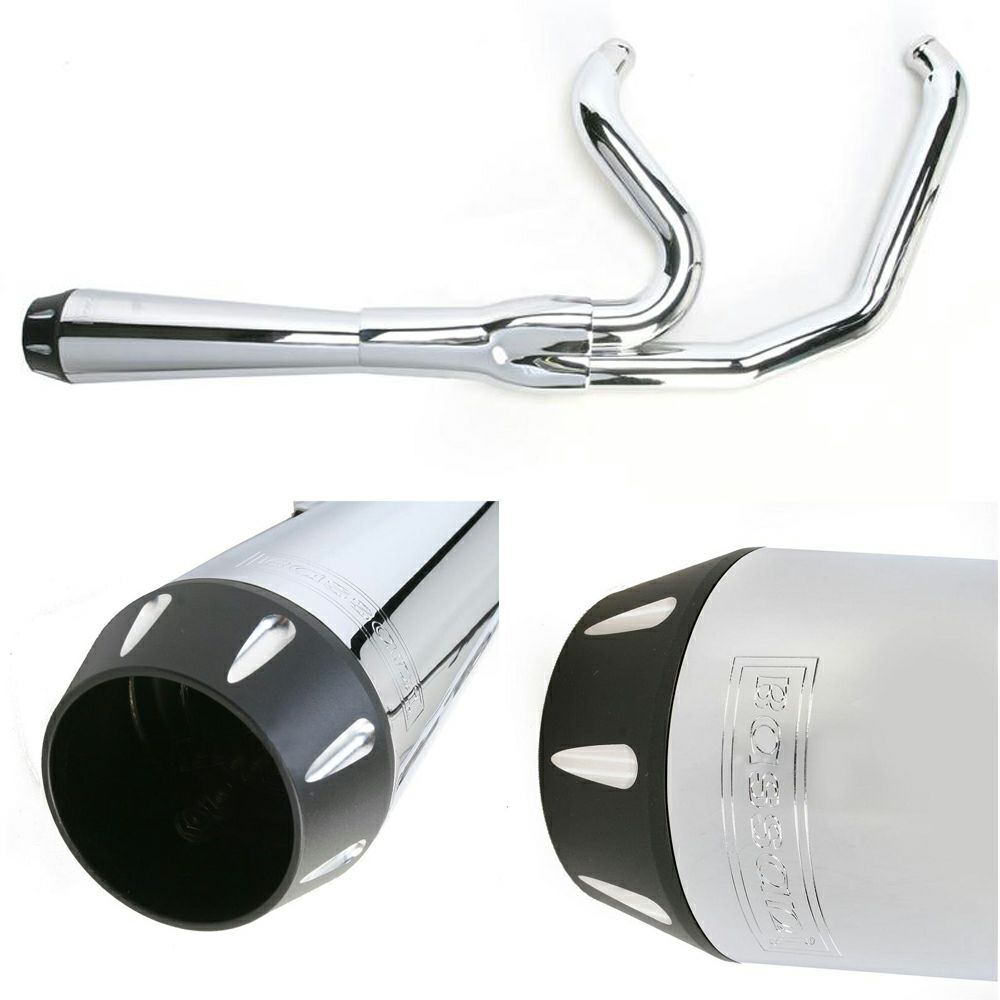 バッサーニ ROADRAGE 2into1マフラー ショート クローム |ハーレー