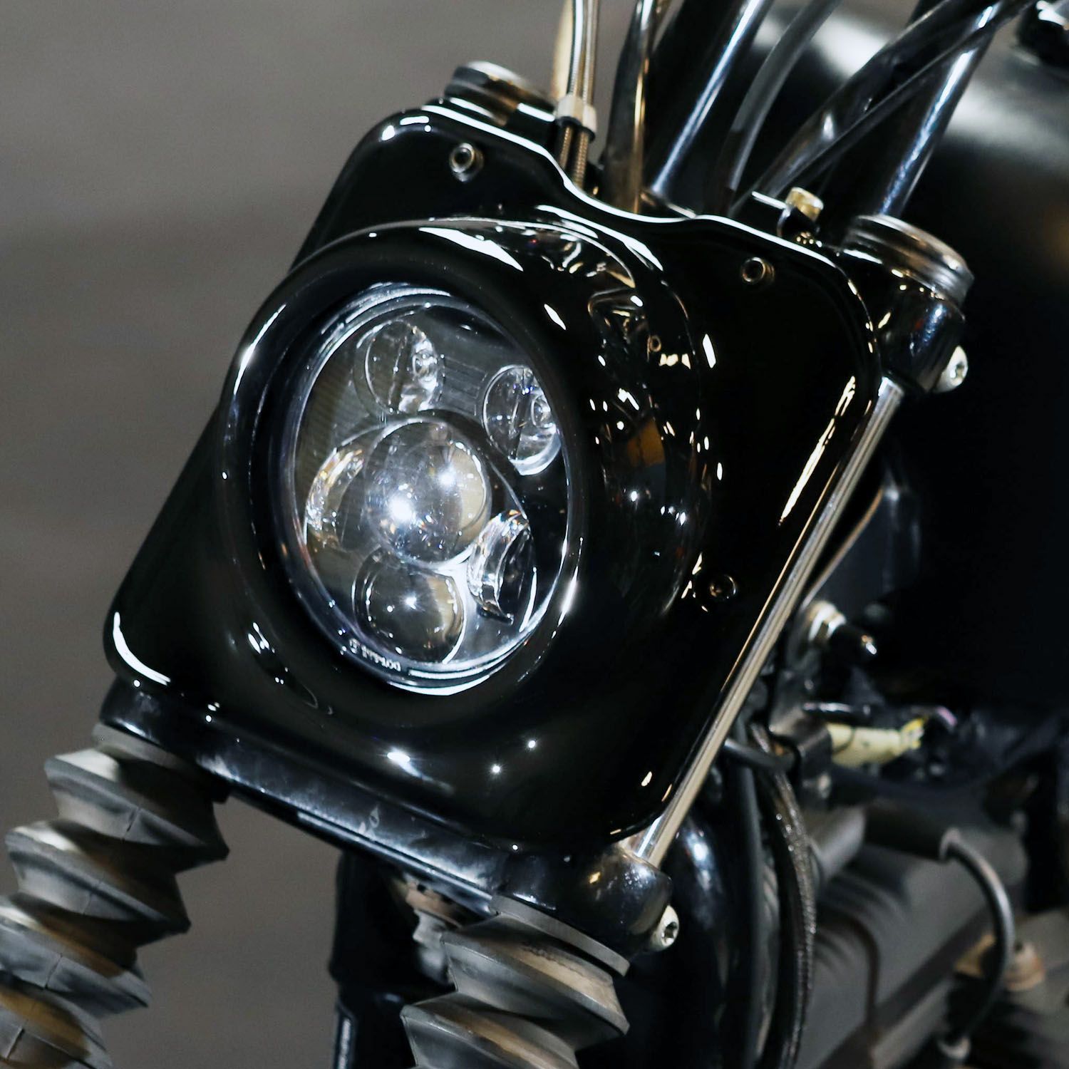 guideヘッドライトショベルスポーツスターハーレー等