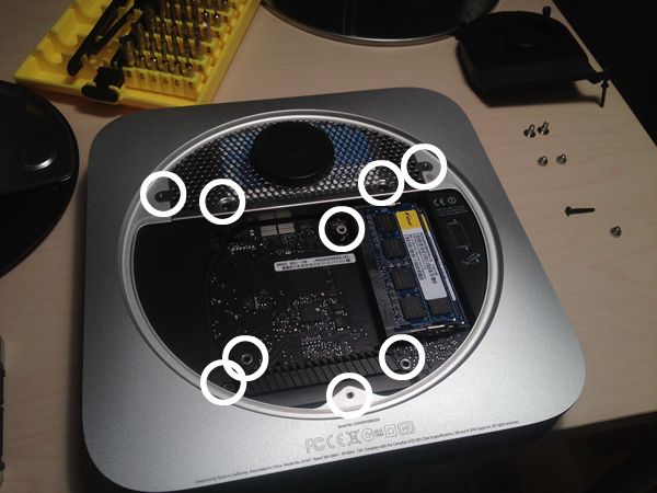 Apple]Mac mini (Mid 2011)のハードディスクを換装する テスト版