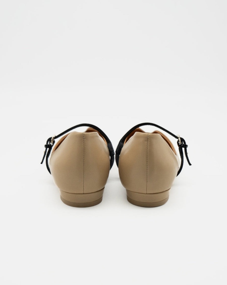 Kate beige メリージェーン ポインテッド パンプス ベージュ - HENRI