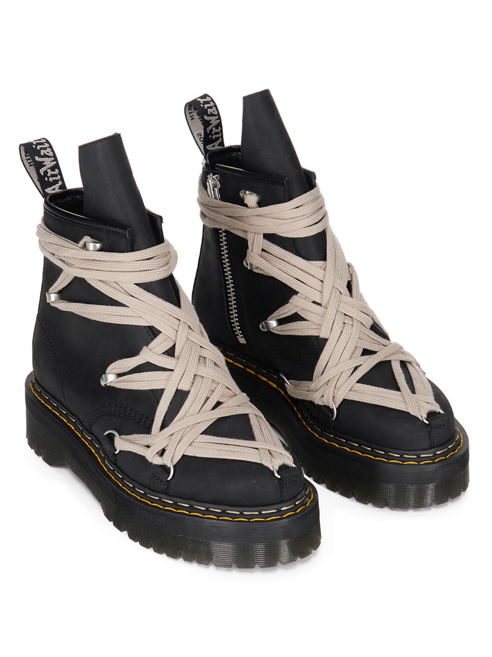 Rick Owens x Dr. Martens │ The Megalace 1460 Quad Boot in Black