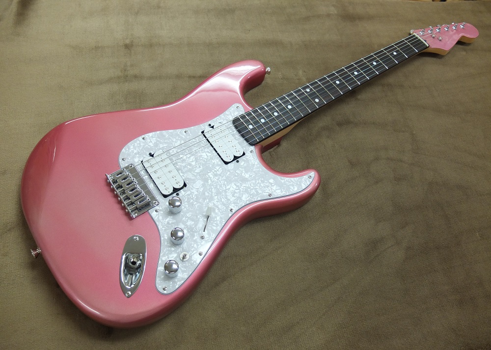改造！ミニピンク エレキギター ハムバッカー搭載！ 改造！ミニピンク