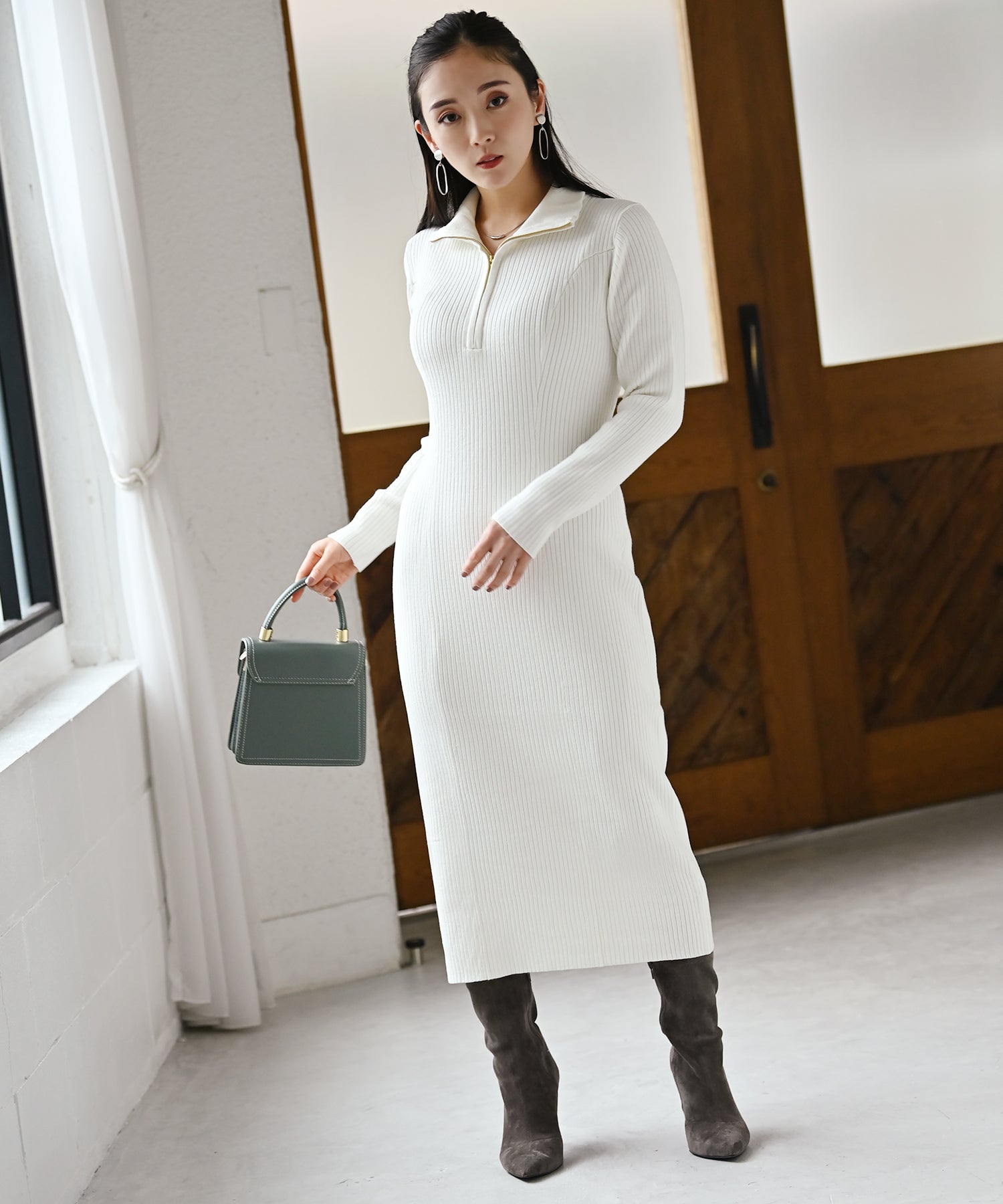 ジップニットワンピース – バストサイズから探す – HEART CLOSET