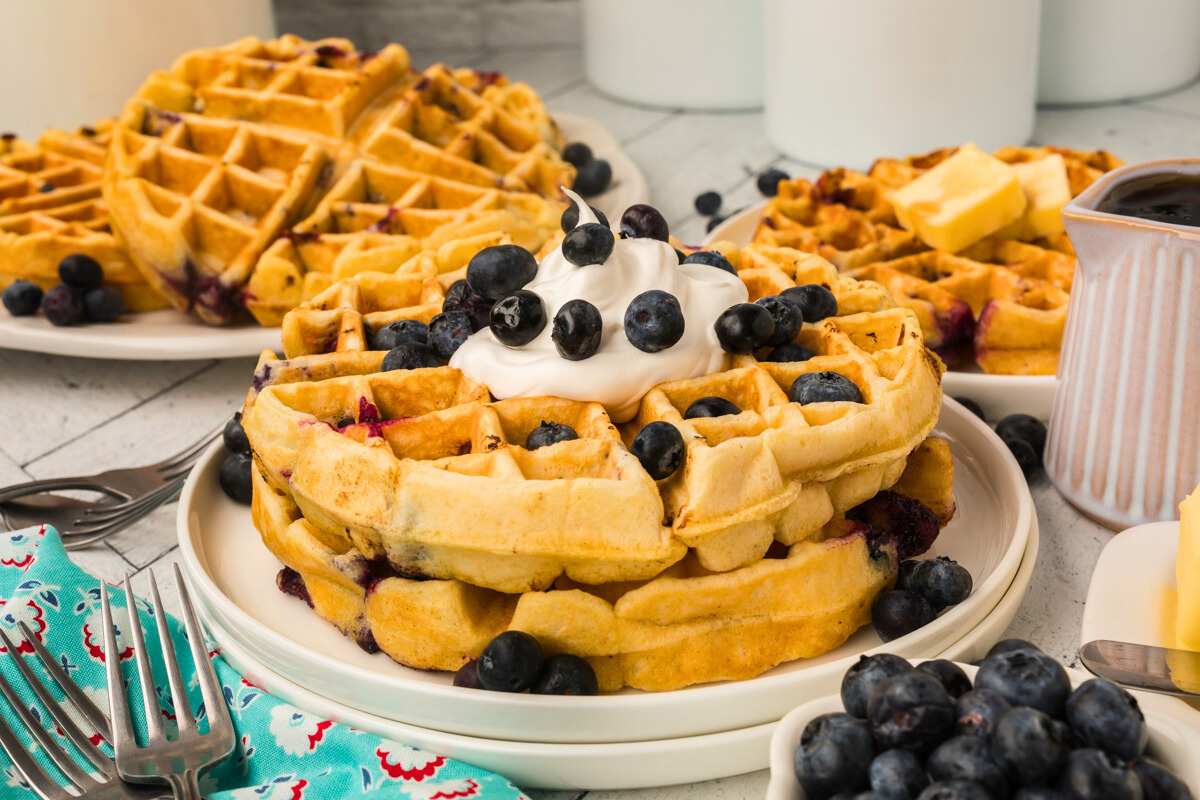 ロンパース・カバーオール melted butter BLUEBERRY WAFFLE / SWAN