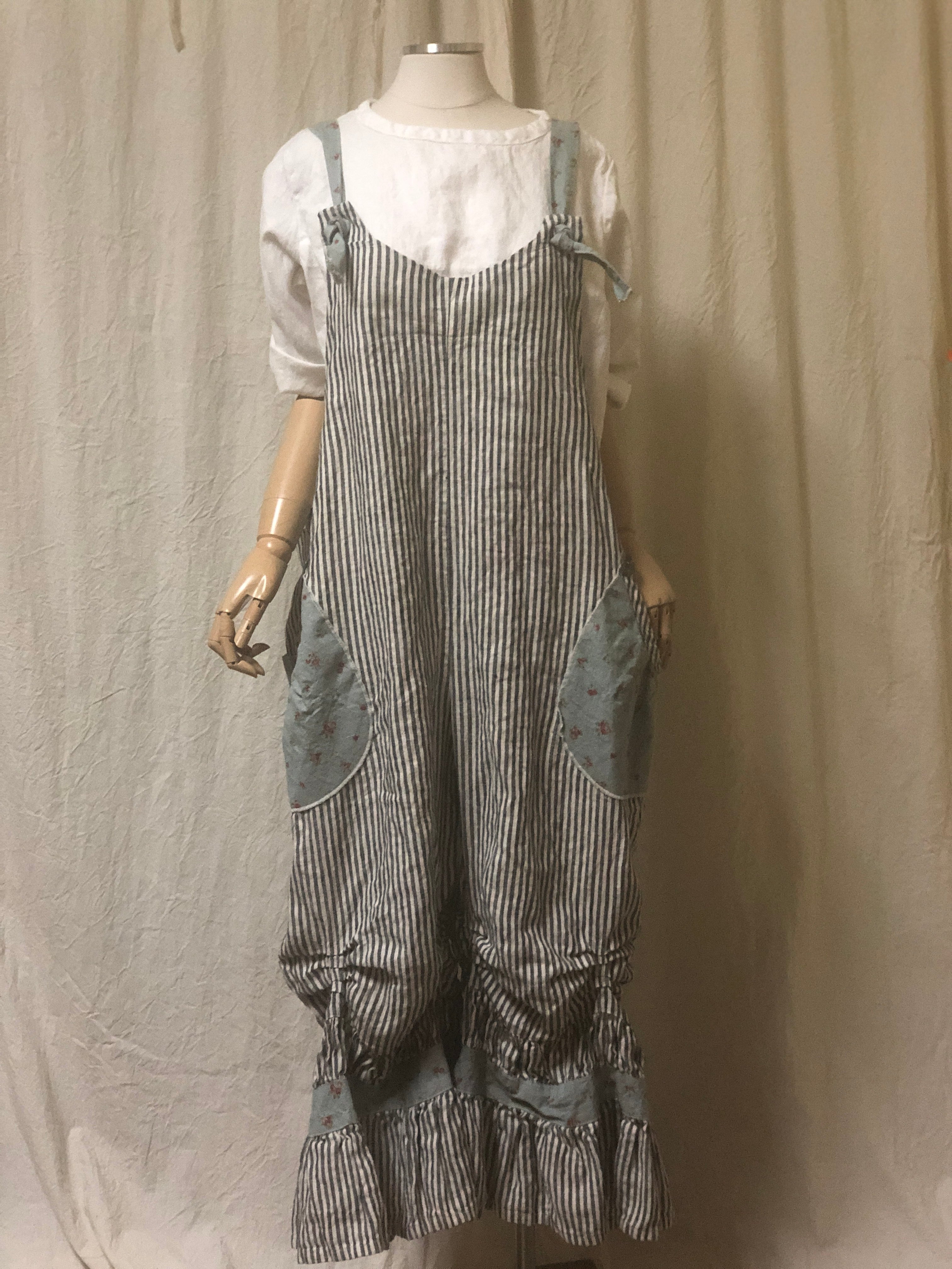 Colette Coverall - Cottage Core Linen Overalls – Heart's Desire