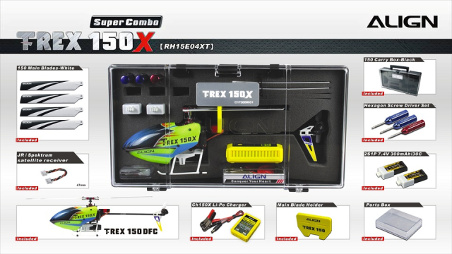 T-REX 150X スーパーコンボ（日本語説明書付属） 【RH15E04XW】