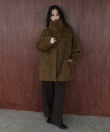 シャギースタンドカラーコート – hellam