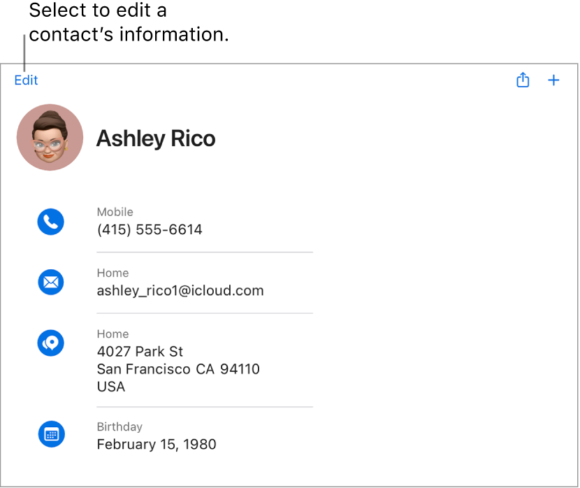 iCloud.comで連絡先を表示する - Apple サポート (日本)