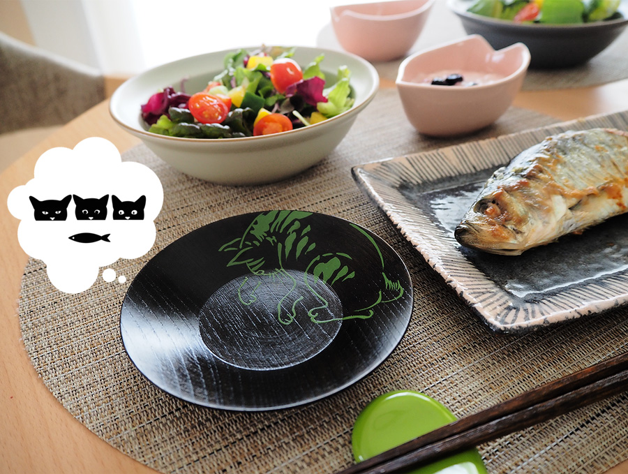 宮内庁御用達 漆器 山田平安堂】豆皿 猫あつめ | 漆器 山田平安堂 WEB本店