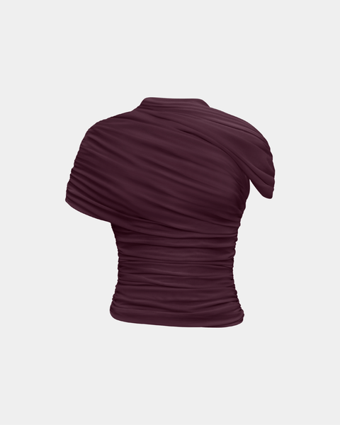 The Draped Shoulder Top - HEIRESS BEVERLY HILLS