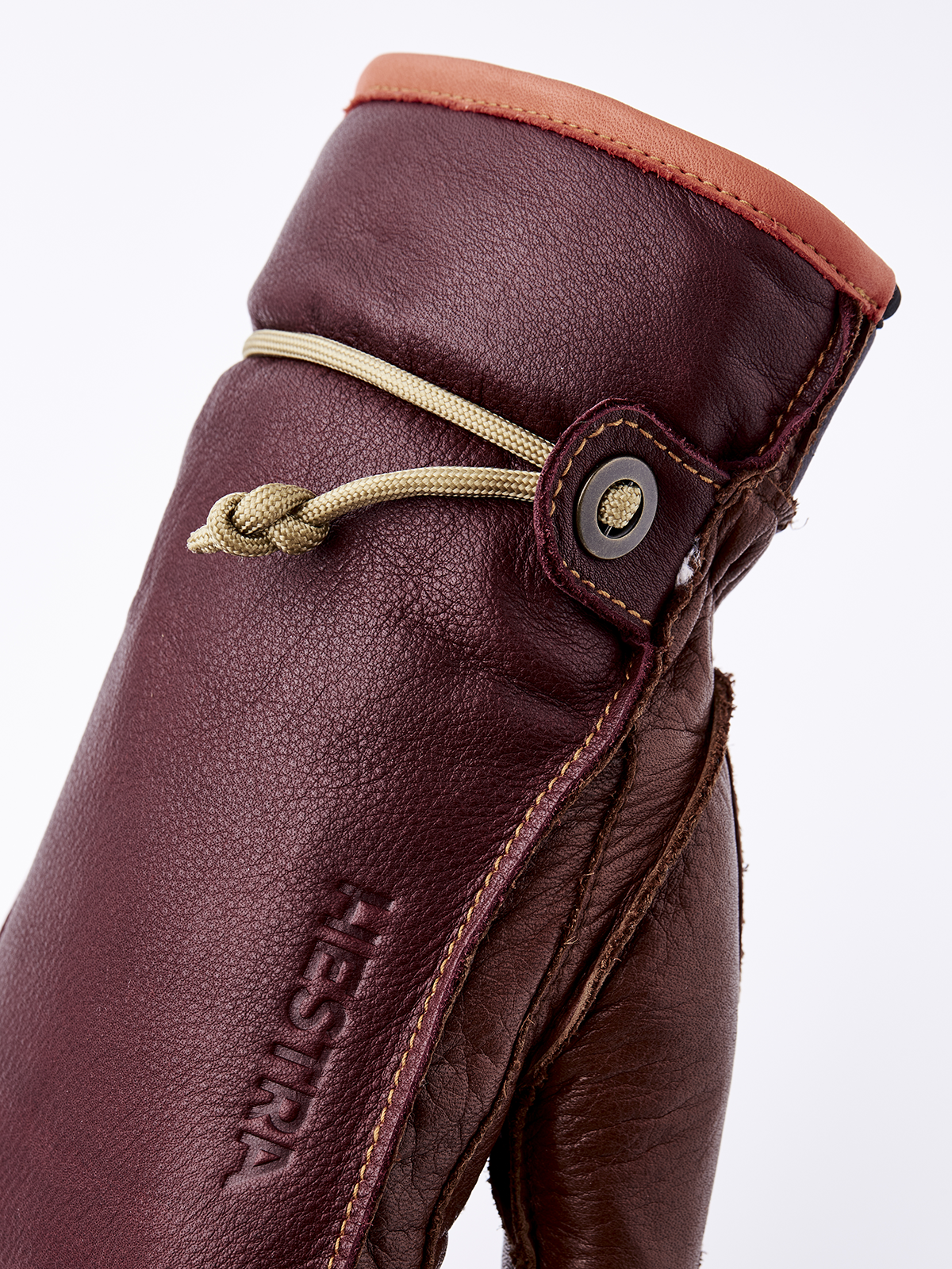 Wakayama Mitt - Bordeaux & brown | Hestra Gloves