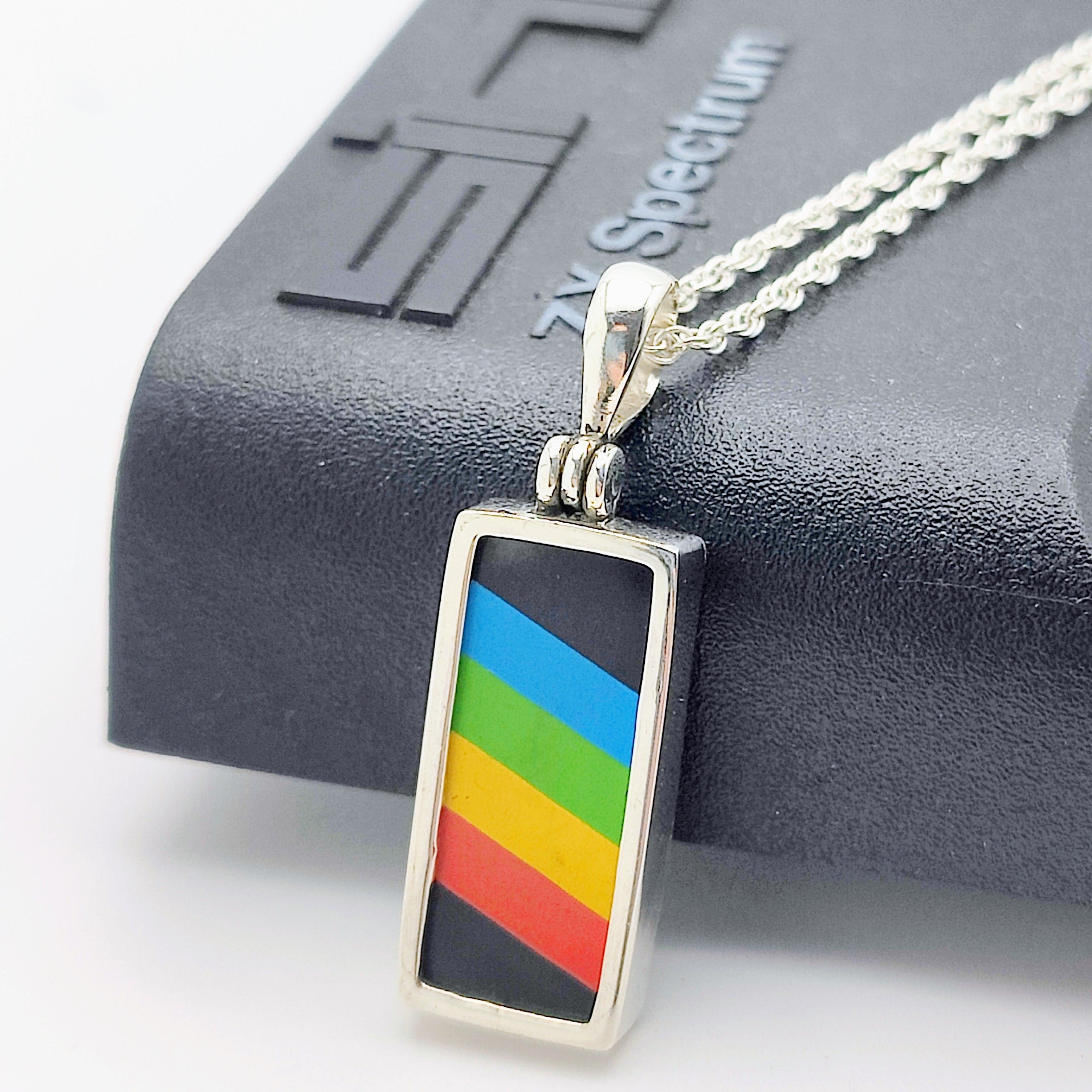 ZX Spectrum Computer Pendant | Upcycled Keyboard | Gaming Gift