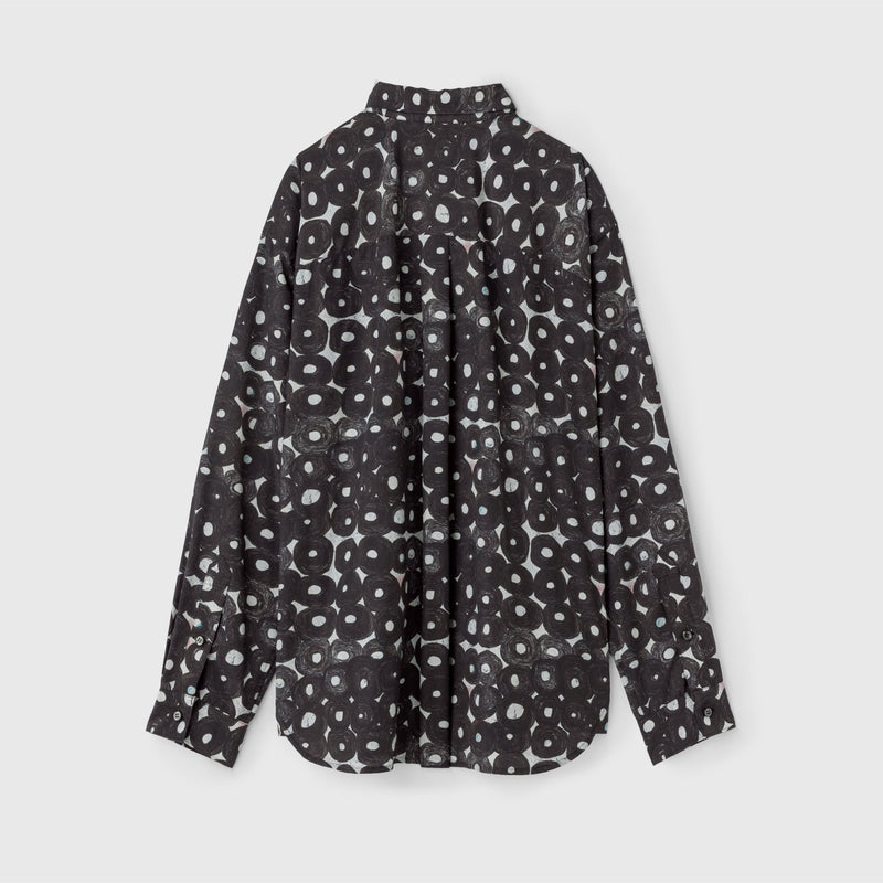 デザインシャツ（ショルダー切替）ブラックB「（無題）（丸