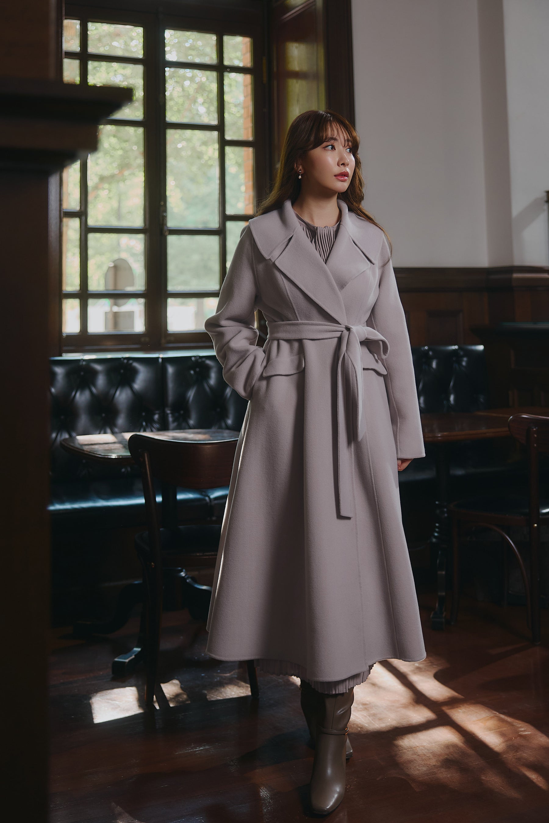 Hamilton Wool Rever Flared Coat