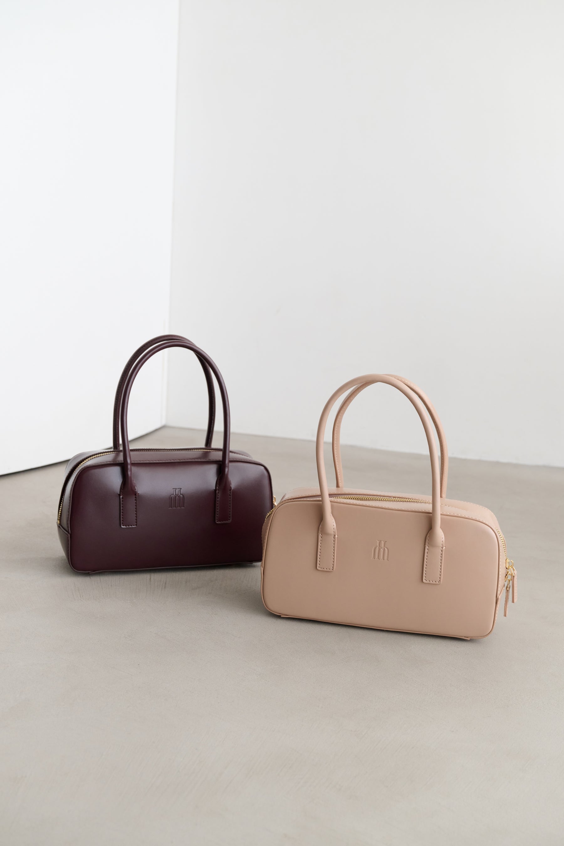 Trois Logo Mini Boston Bag