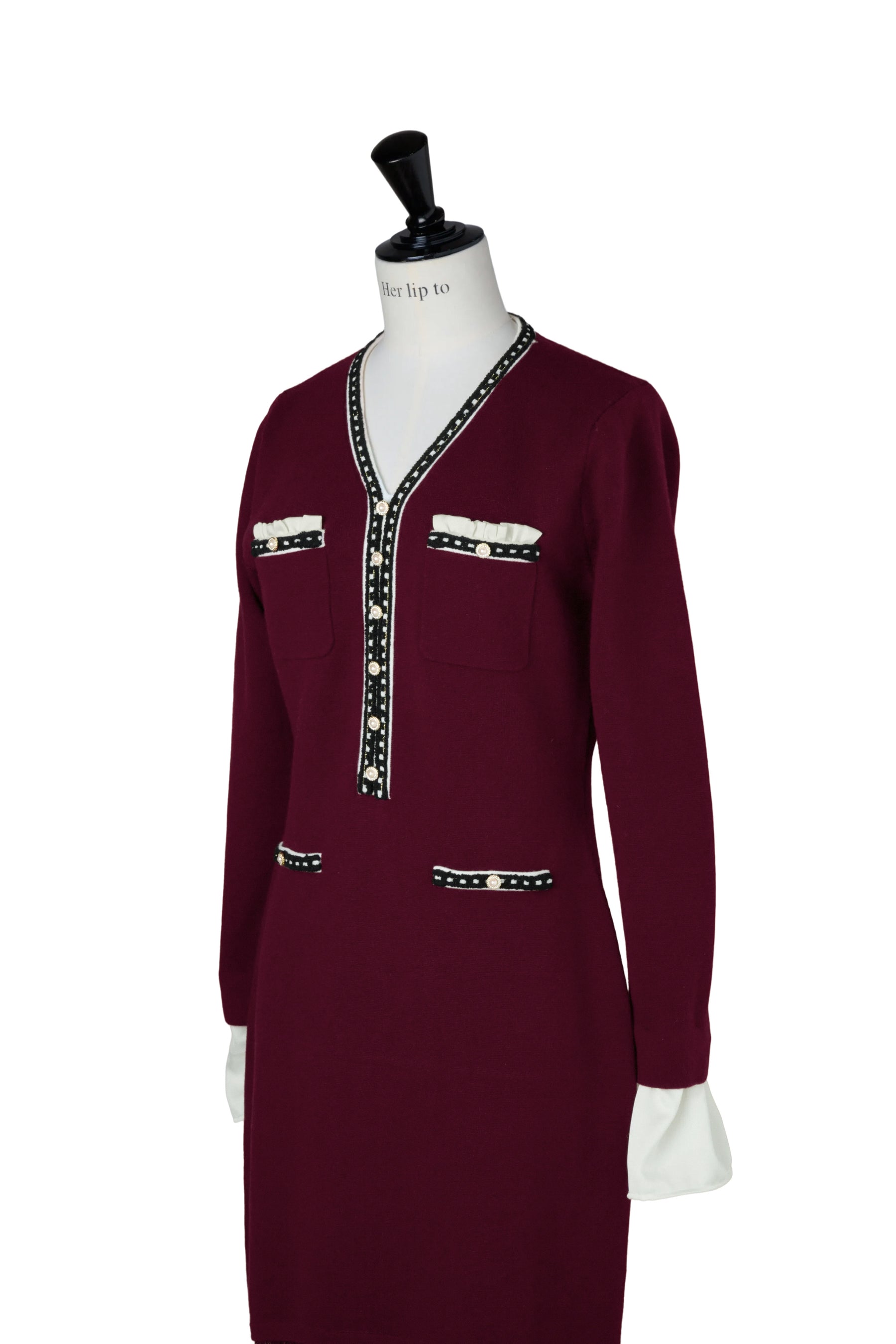 Isaline Long Knit Dress