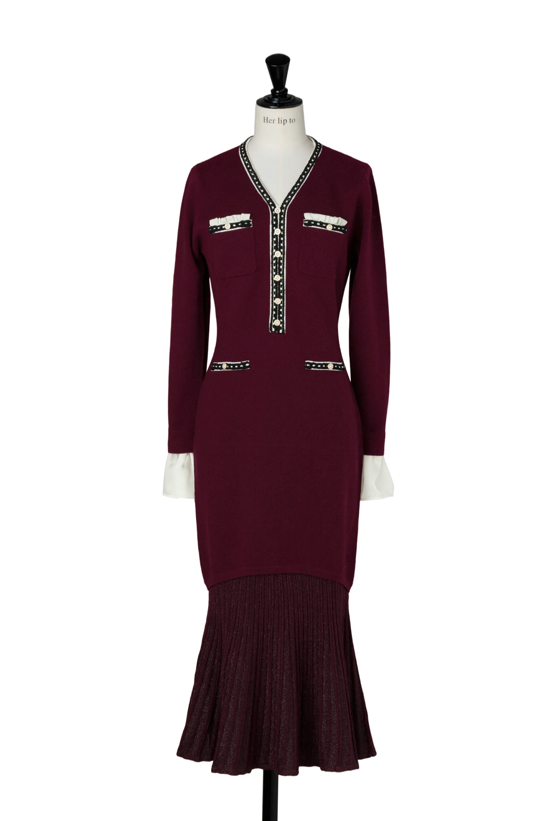 Isaline Long Knit Dress