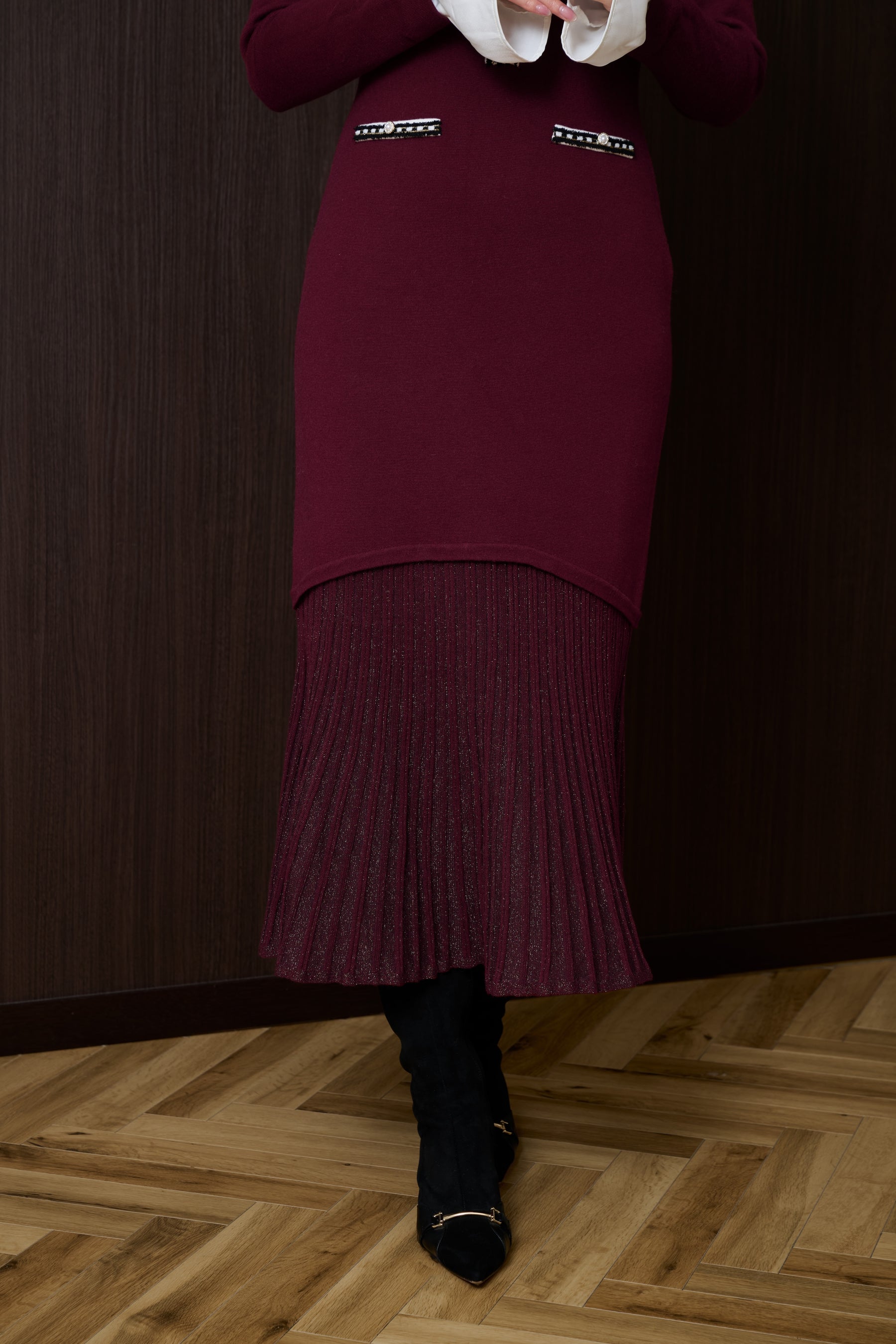 Isaline Long Knit Dress