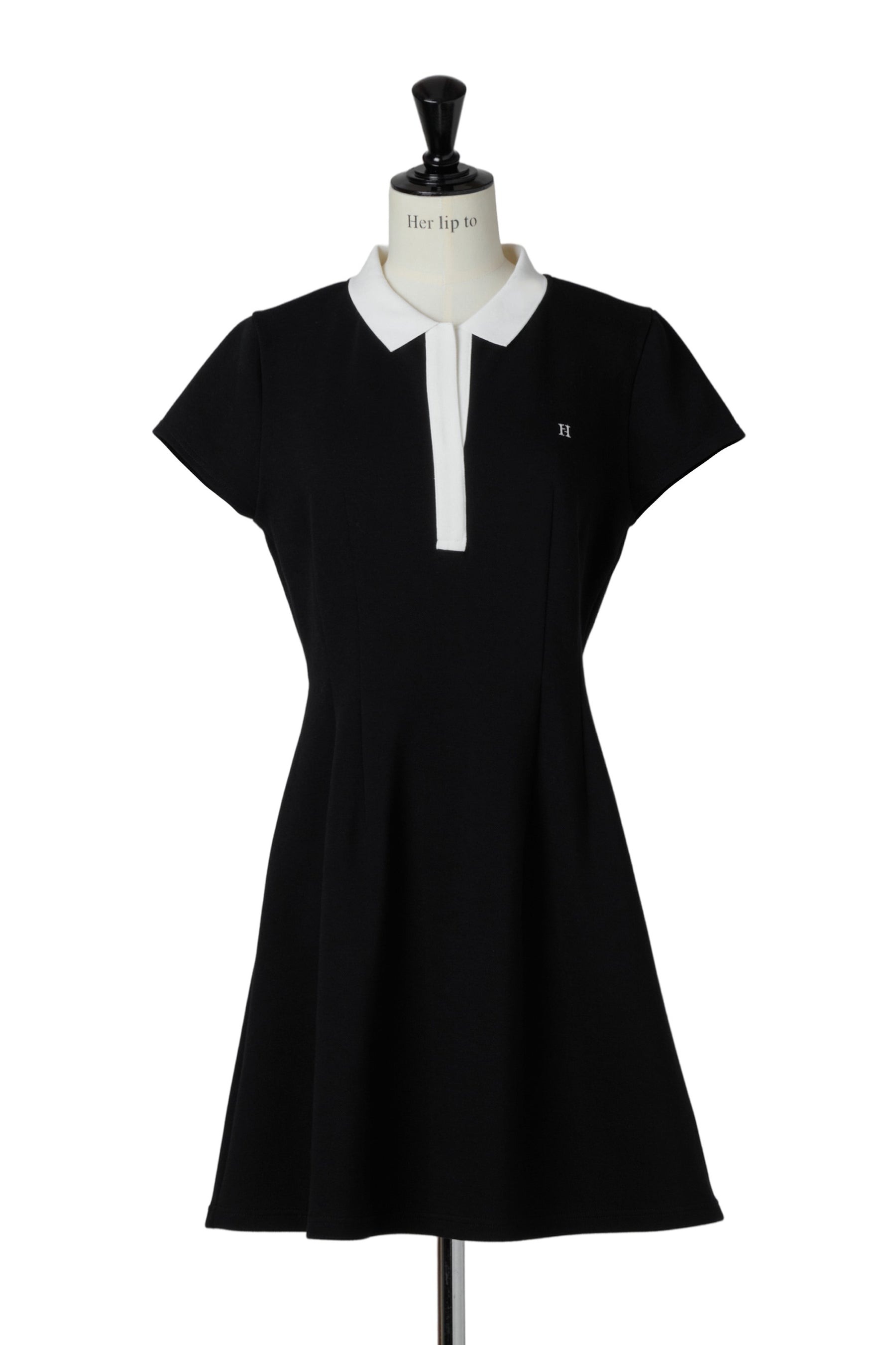 Short Sleeve Polo Mini Dress