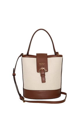 One-Handle Canvas Bucket Bag