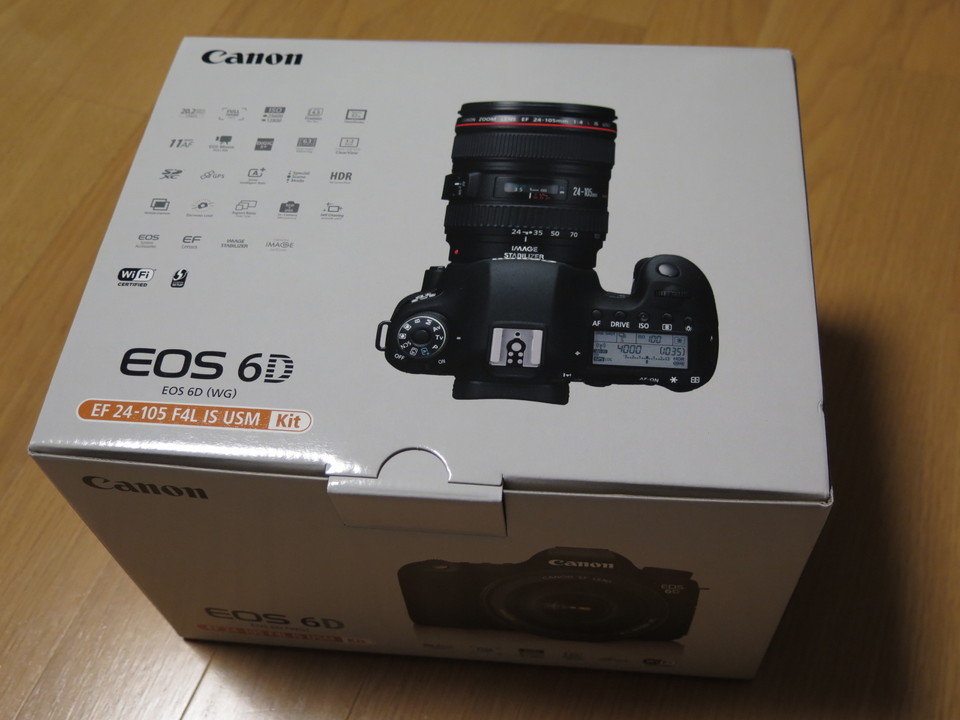 一眼レフカメラを買った！CANONのフルサイズ機！EOS 6DとEF 24-105 F4L