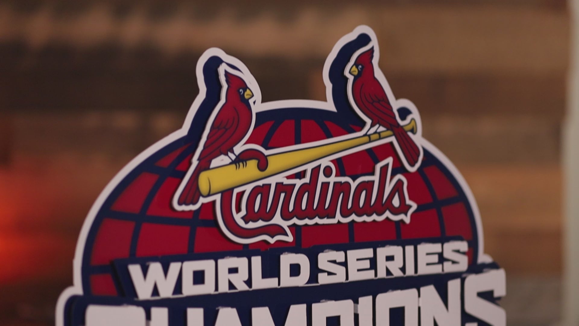 St. Louis Cardinals 2006 World Series Champions 3D Vintage Metal Wall