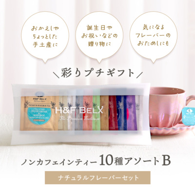 ルイボスティーアソート【B】ナチュラルフレーバーセット 1.5g×10種[M