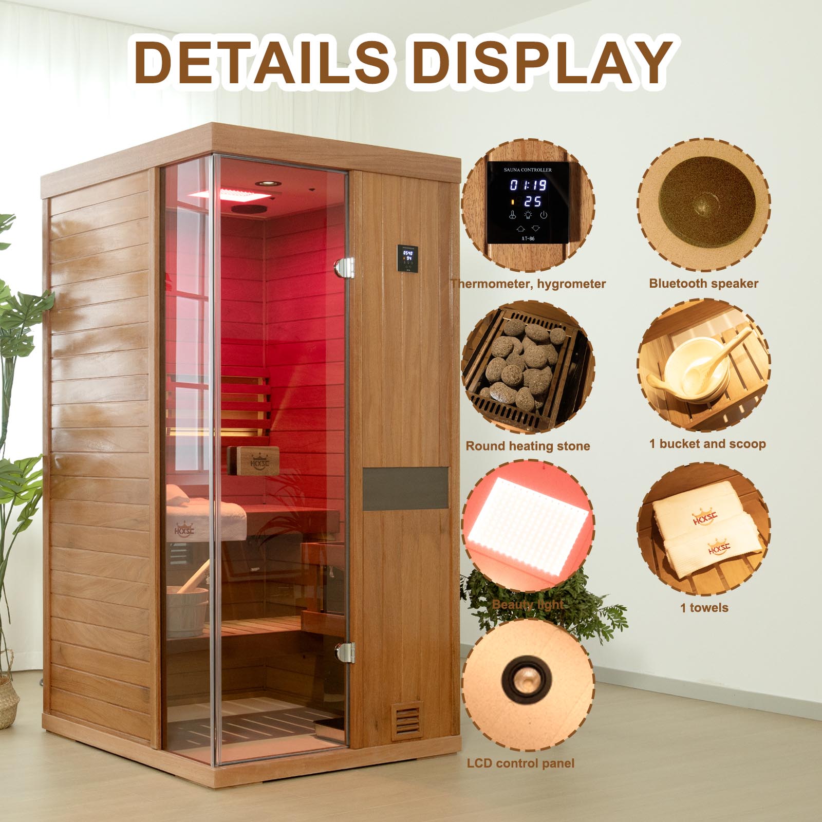 1-Person Indoor Home SPA Steam Sauna | Model 701ST