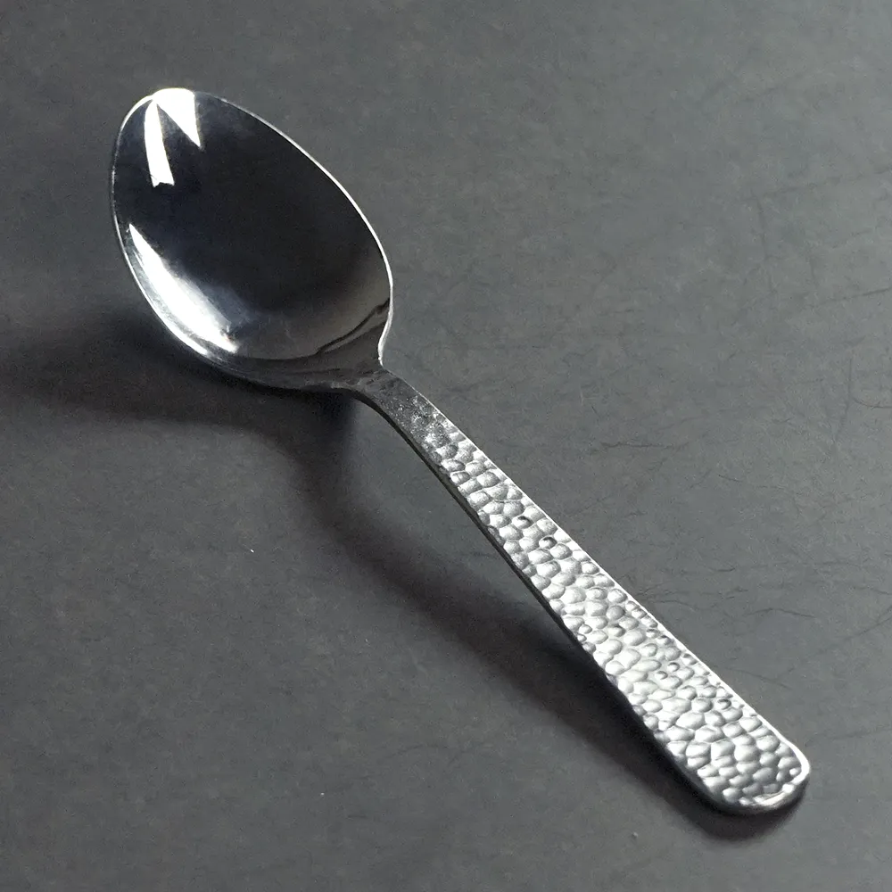 燕市製 槌目ティースプーン5本セット【販促花子ノベルティ】