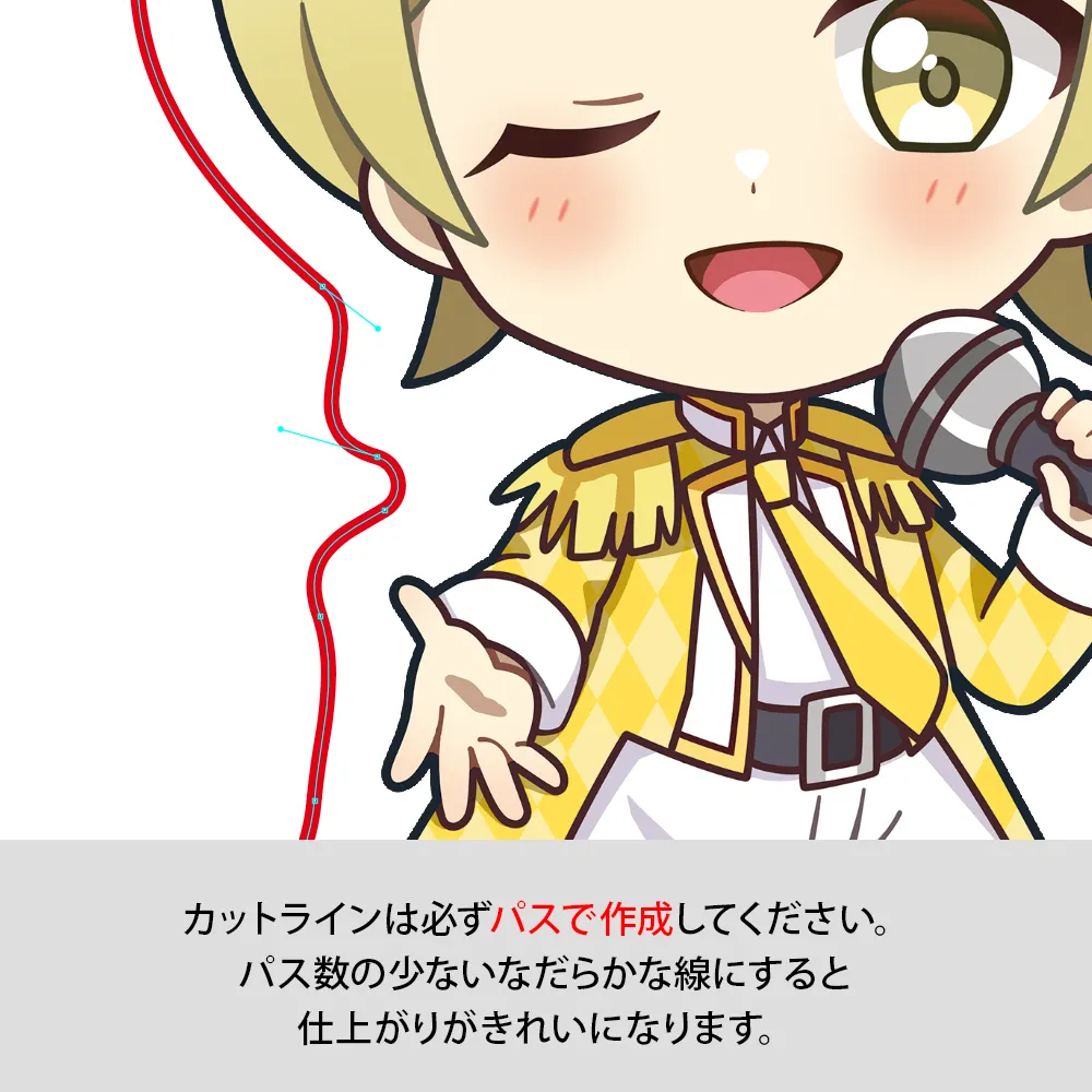 アクリルキーホルダー3連【販促花子ノベルティ】