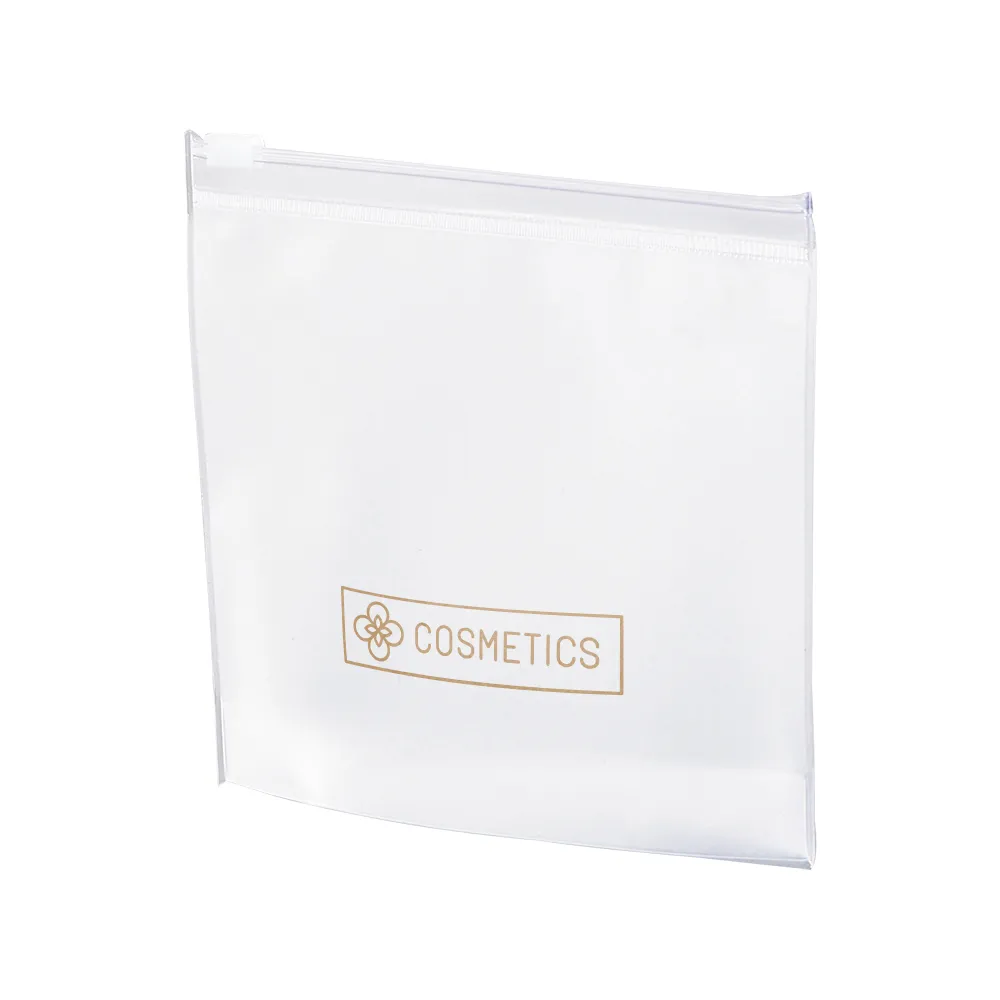 フロストクリア・ガゼットファスナーポーチ(S)【販促花子ノベルティ】