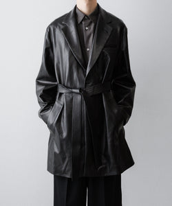 ssstein / シュタイン】LAMBS LEATHER HALF COAT - BLACK | 公式通販