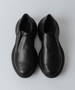 VEIN 】COW LEATHER OVAL SOLE TRAINER - BLACK | 公式通販サイト
