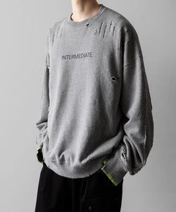 ssstein / シュタイン】OVERSIZED REBUILD SWEAT LS - TOP GREY | 公式