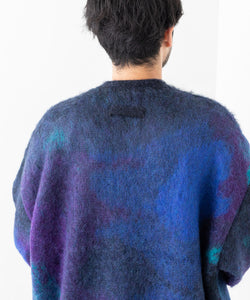 stein / シュタイン】OVERSIZED GRADATION MOHAIR LS - BLUE BLACK