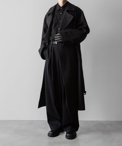 ssstein / シュタイン】OVERSIZED DOUBLE BREASTED COAT - DARK