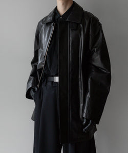 ssstein / シュタイン】LEATHER ZIP JACKET - BLACK | 公式通販サイト
