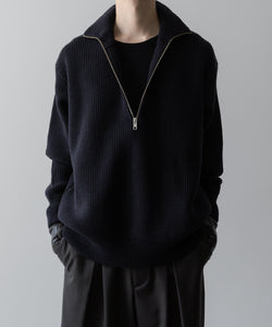 ssstein / シュタイン】OVERSIZED DRIVERS KNIT HALF ZIP PULLOVER