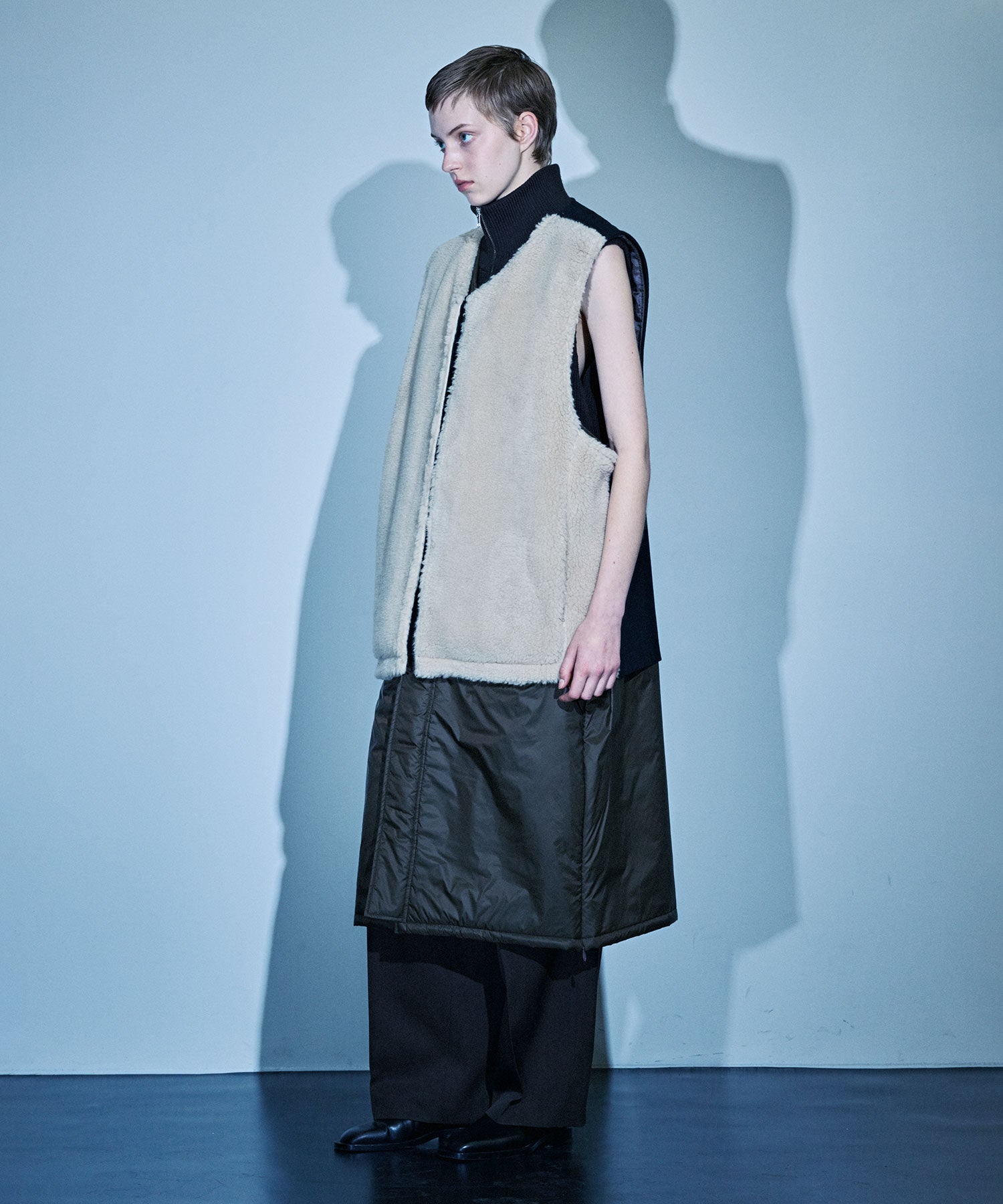 stein / シュタイン】WOOL FUR REVERSIBLE VEST - BEIGE | 公式通販