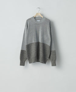 ssstein / シュタイン】MOHAIR GLITTER KNIT COMBINATION LS - GREIGE