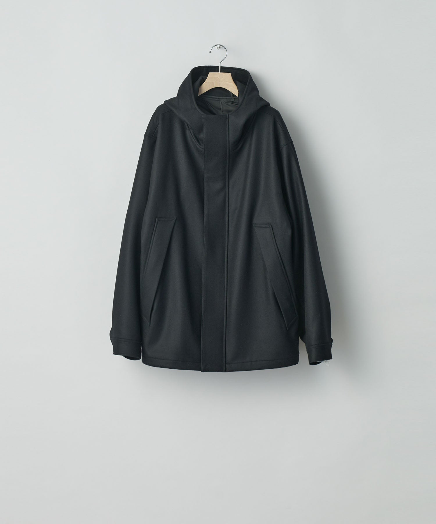 ssstein / シュタイン】MELTON HOODED BLOUSON - BLACK | 公式通販