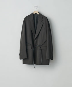 ssstein / シュタイン】OVERSIZED SINGLE BREASTED LONG JACKET - DARK