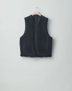 stein / シュタイン】WOOL FUR REVERSIBLE VEST - BLACK | 公式通販