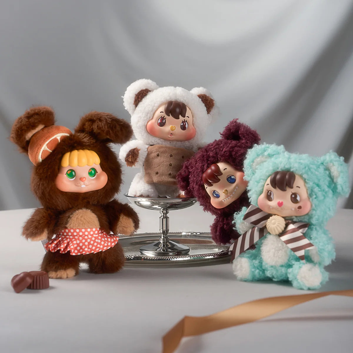 52TOYS LITTLE BUNS MELTING TOGETHER ソフビぬいぐるみ ブラインド