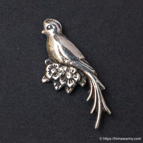 シルバー925-花鳥ヴィンテージ・バード・ブローチ – アンティーク