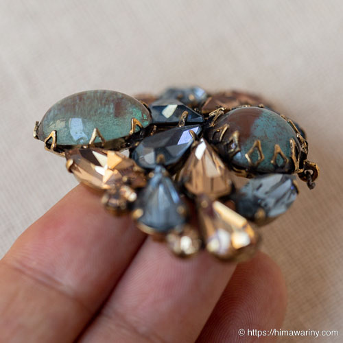 Regency-サフィレット／サフィリーン・ヴィンテージ・ブローチ兼