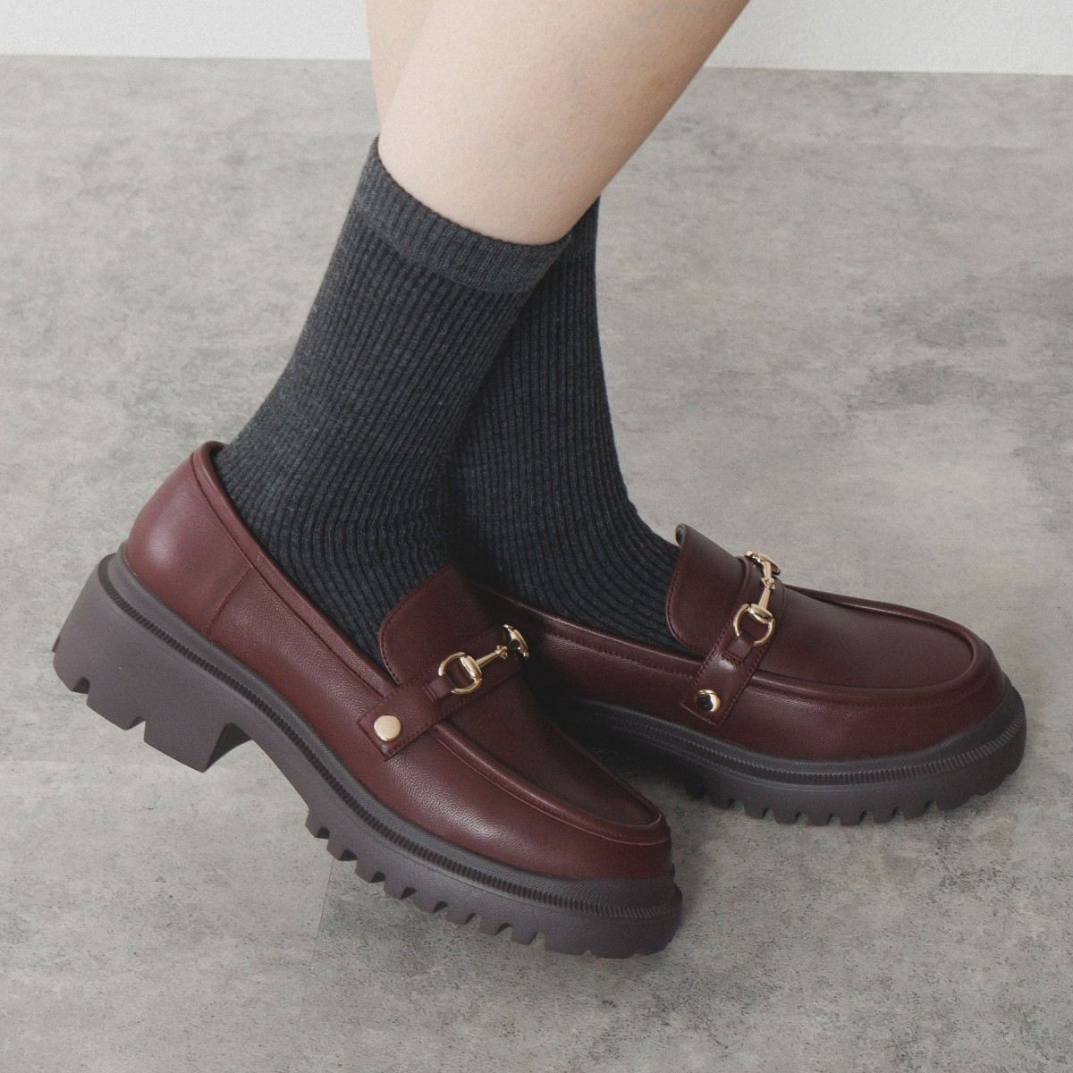 25AW新色】3WAYパーツトラックソールローファー/544313