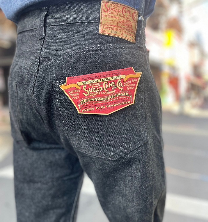 Sugar Cane – 14.25oz. BLACK DENIM – 1947 MODEL | HINOYA Official Site