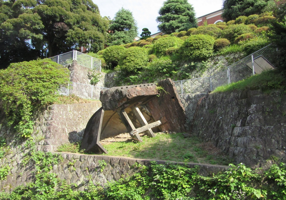 浦上天主堂旧鐘楼 - 長崎原爆資料館 遺構コースマップ